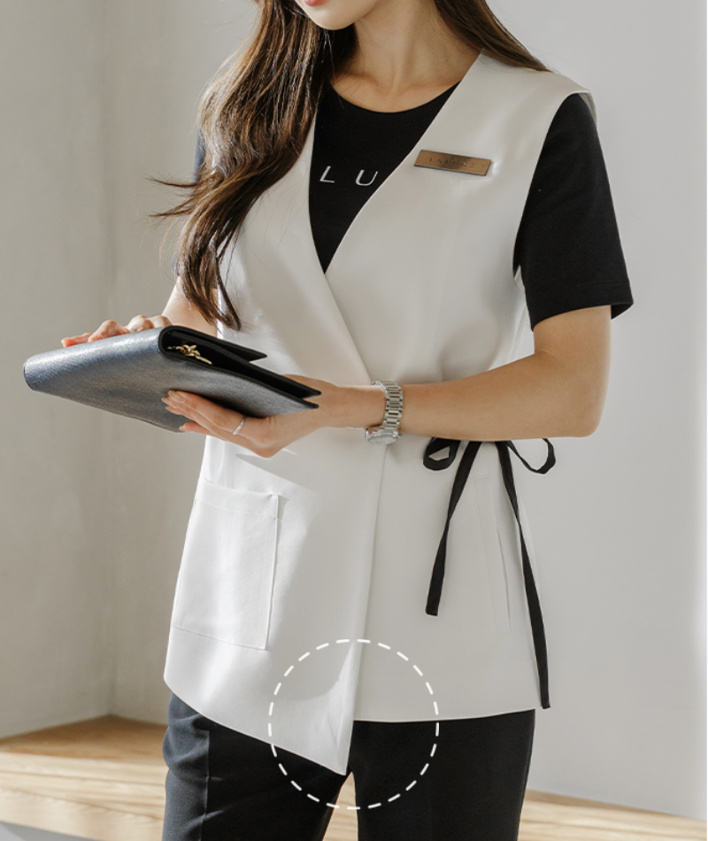 TESSI vest IVORY