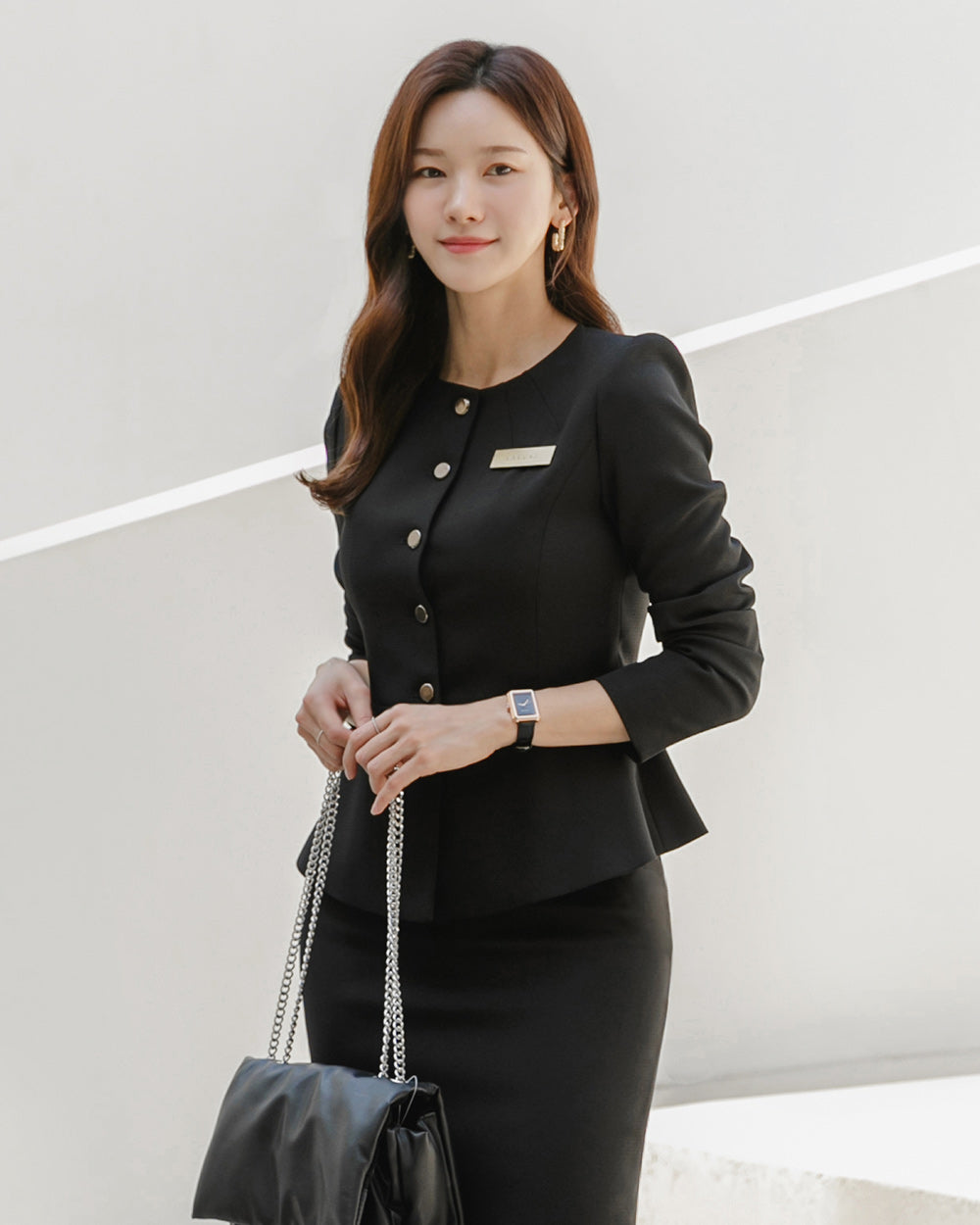 リクルートDior long  sleeve BLACK前面