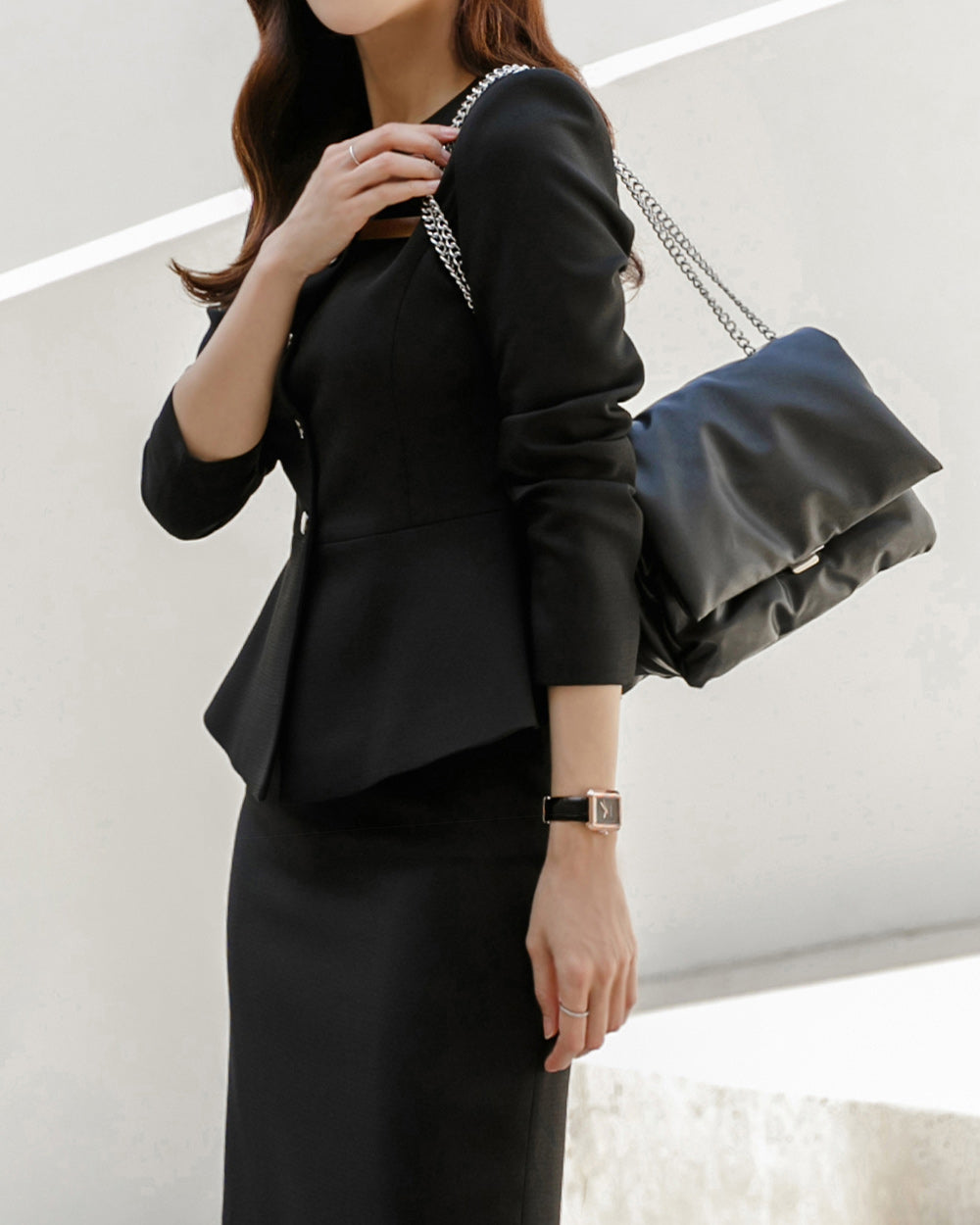 リクルートDior long  sleeve BLACK横向き, ディテール