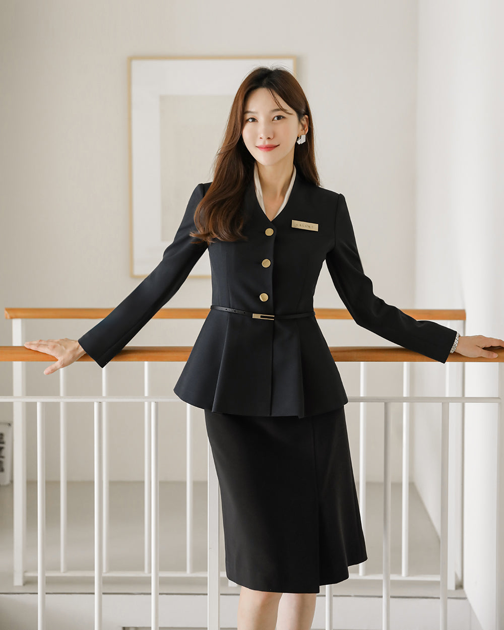 リクルートNoten long sleeve BLACK正面