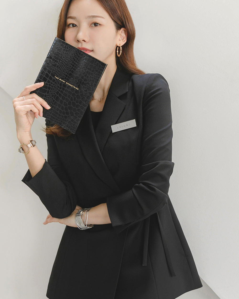 リクルートWest long sleeve BLACKフロント
