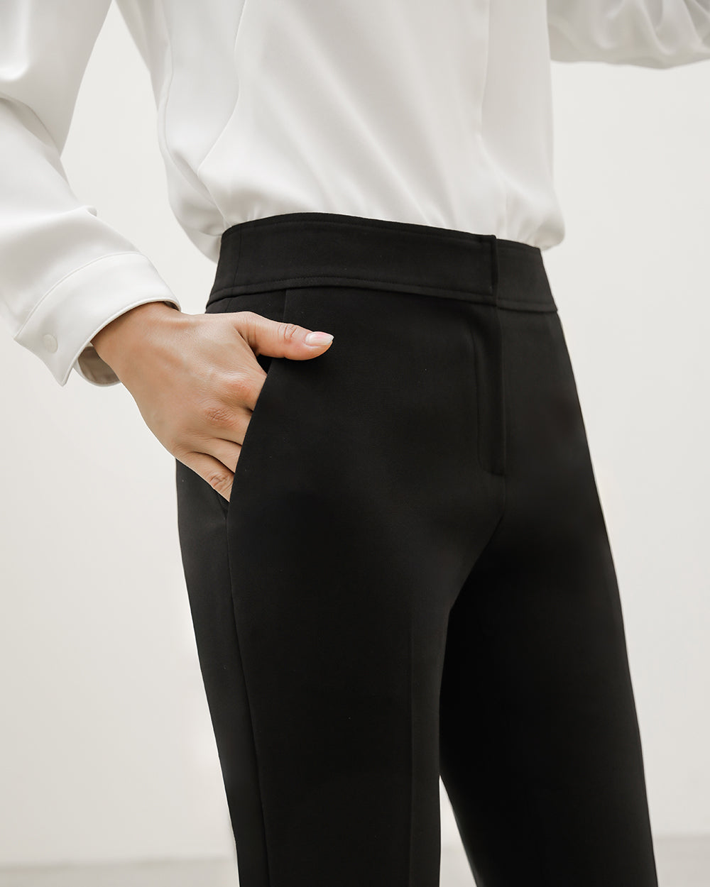 クリニック制服pants BLACK横向き, ディテール
